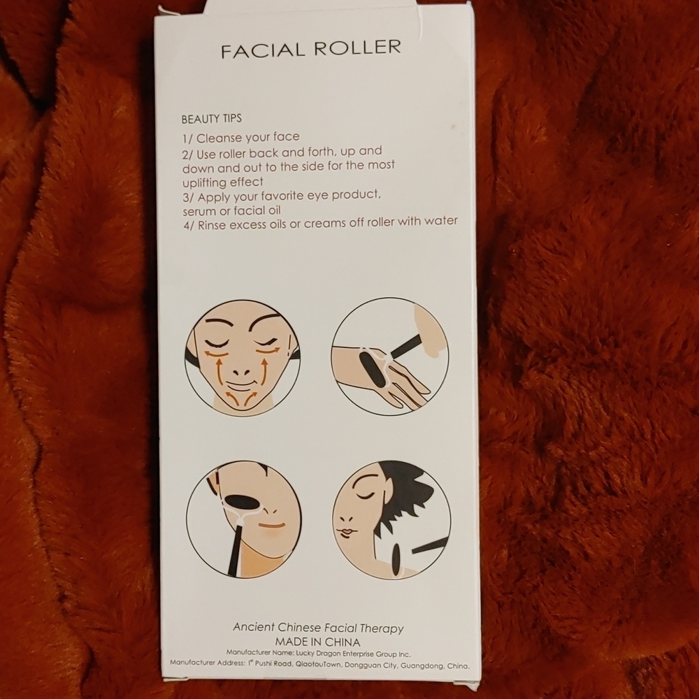 💚Rose Quartz Facial roller Nwot - Picture 3 of 6